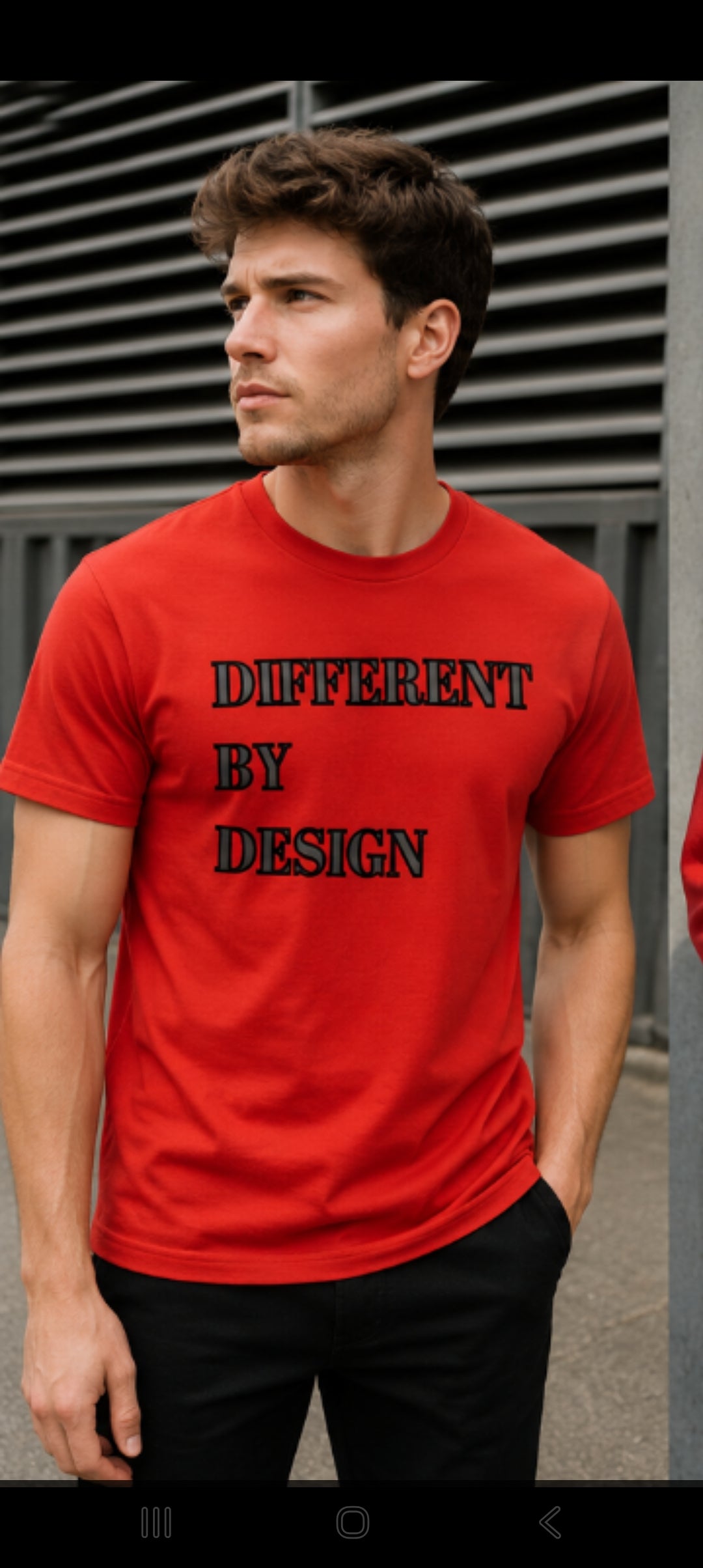 Mens T‑Shirt DIFFERENT BY DESIGN