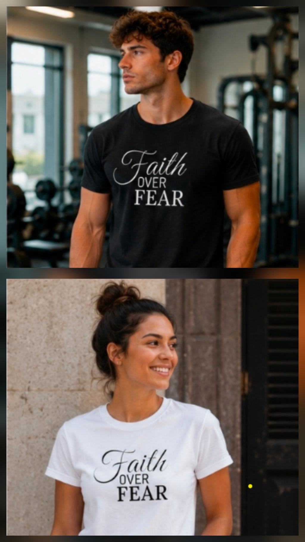 Unisex Jersey T-Shirt (CV001) Faith OVER FEAR