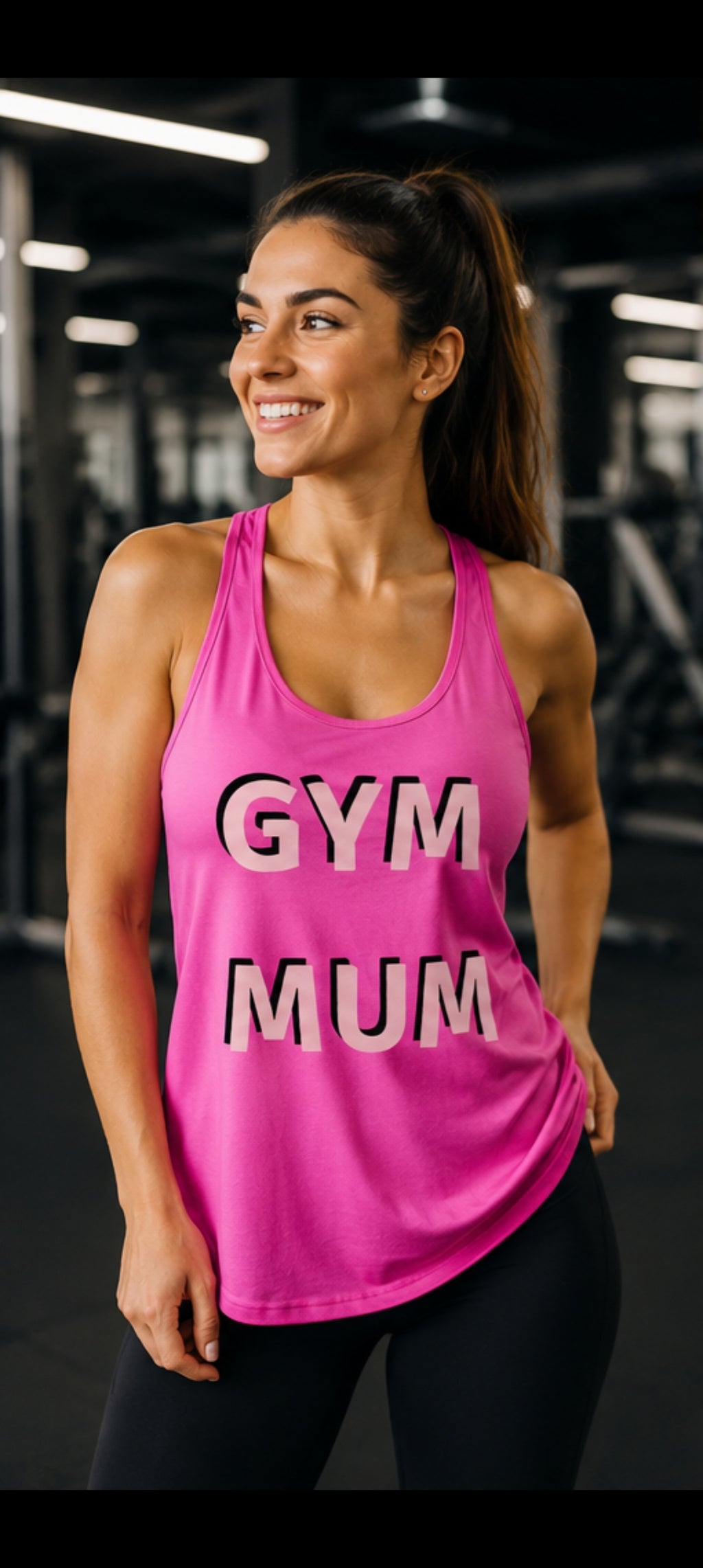 Flowy Racer Back Tank Top  GYM MUM