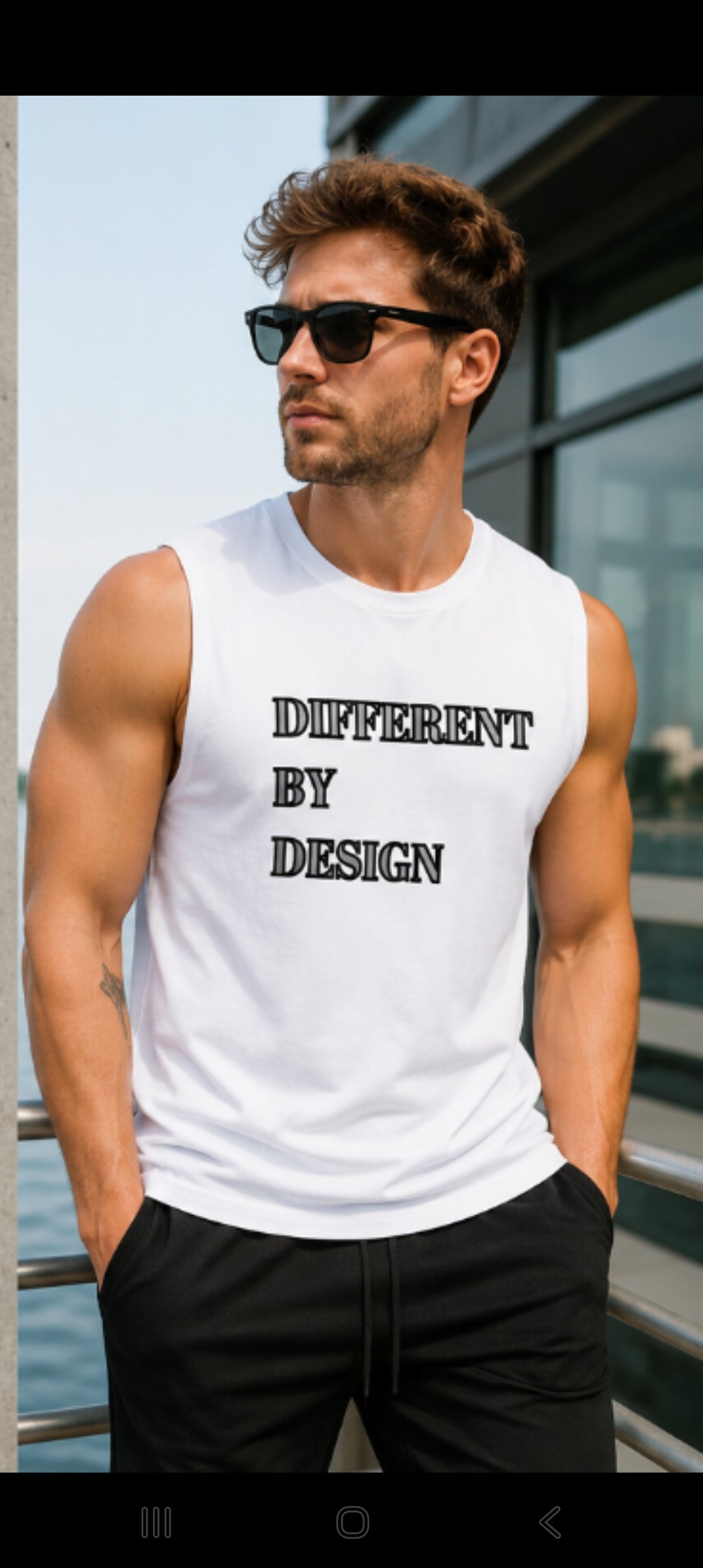 Men's High Neck Vest DIFFERENT BY DESIGN